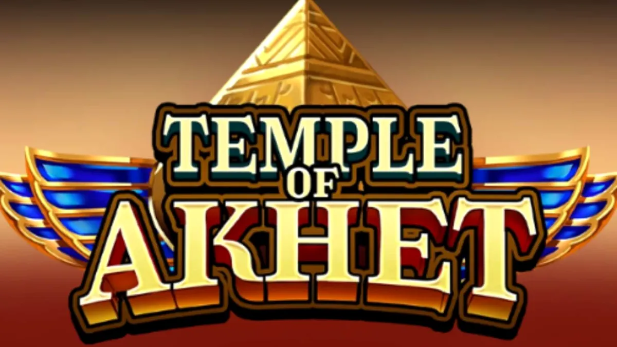 Pemandangan mistis kuil Mesir kuno di slot Temple of Akhet